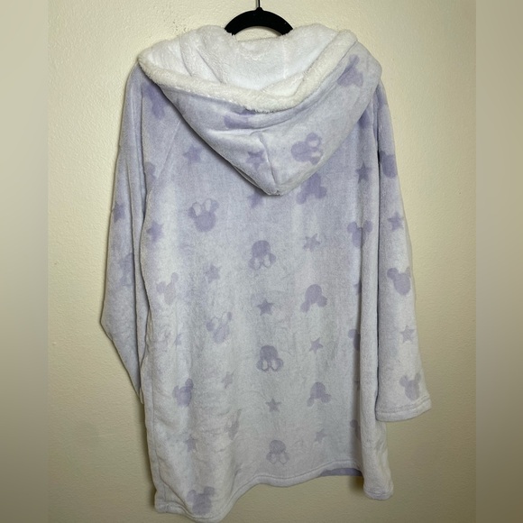 NWT Disney Sherpa Hoodie Women's Sleepwear Pullover PJ Fleece Sweater Purple - Picture 3 of 6